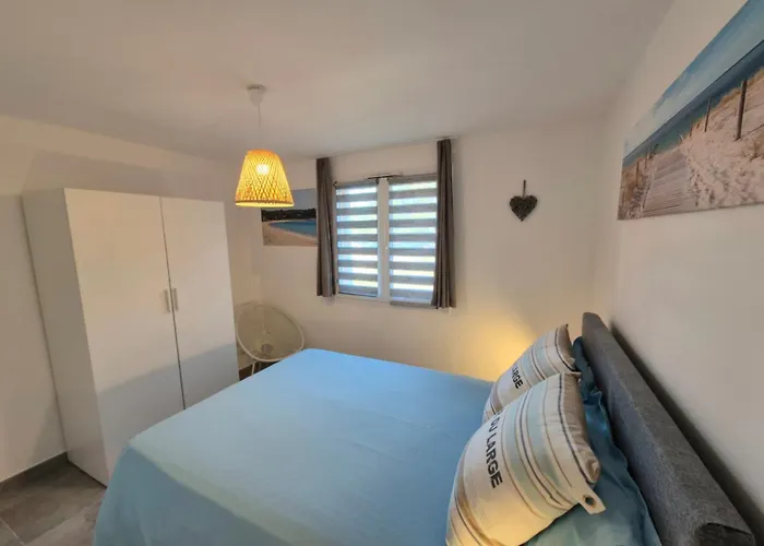 Apartment T2 Climatise Avec Terrasse A 5min Des Plages